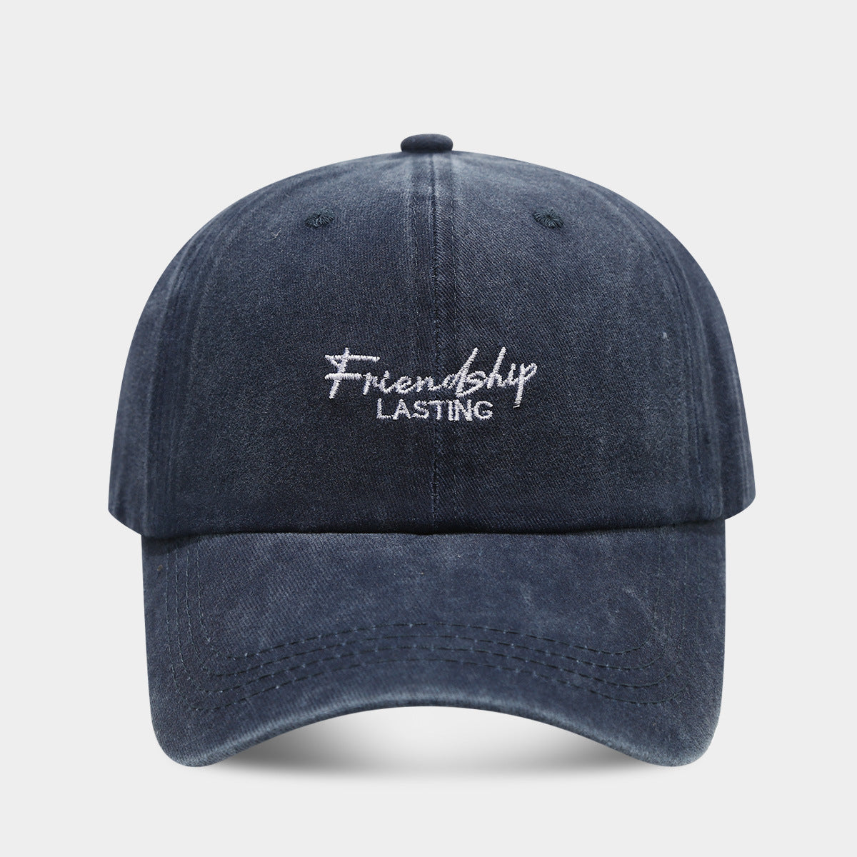 Soft Top Show Face A Little Retro Distressed Peaked Cap Couple