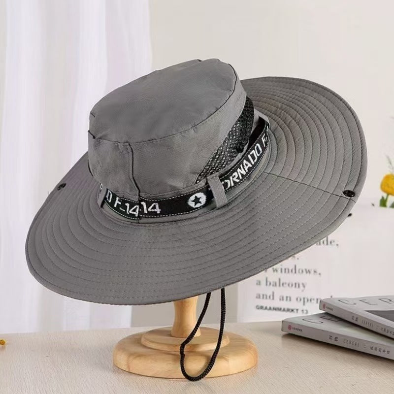 Men's Outdoor Deep Top Big Brim Breathable Sun Hat
