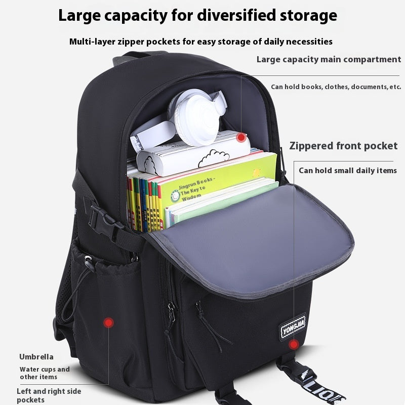 School Trends Backpack Simple Large Capacity