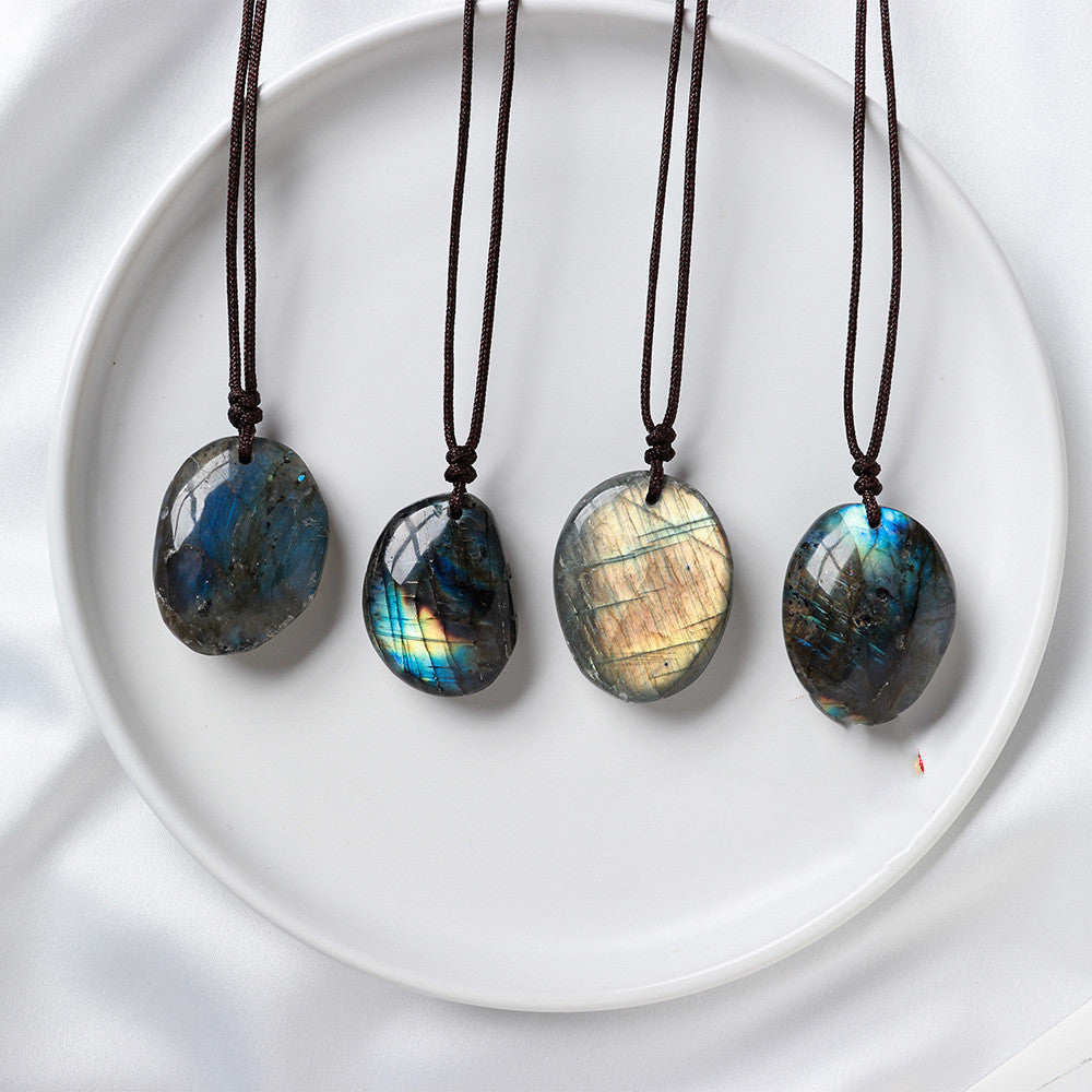 Natural Labradorite Rough Polished And Polished To Follow The Shape