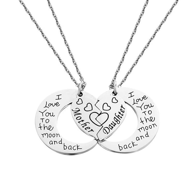 Creative retro simple couple love pendant chain