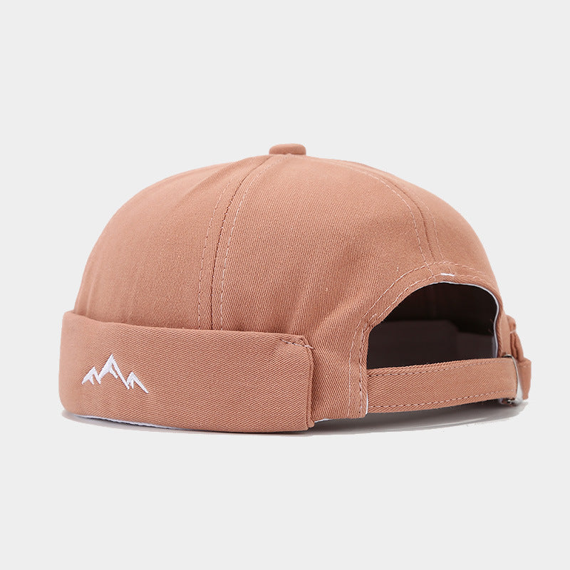 Mountain Peak Embroidery Chinese Landlord Hat Retro Dome Hip-hop Street Dance Cap