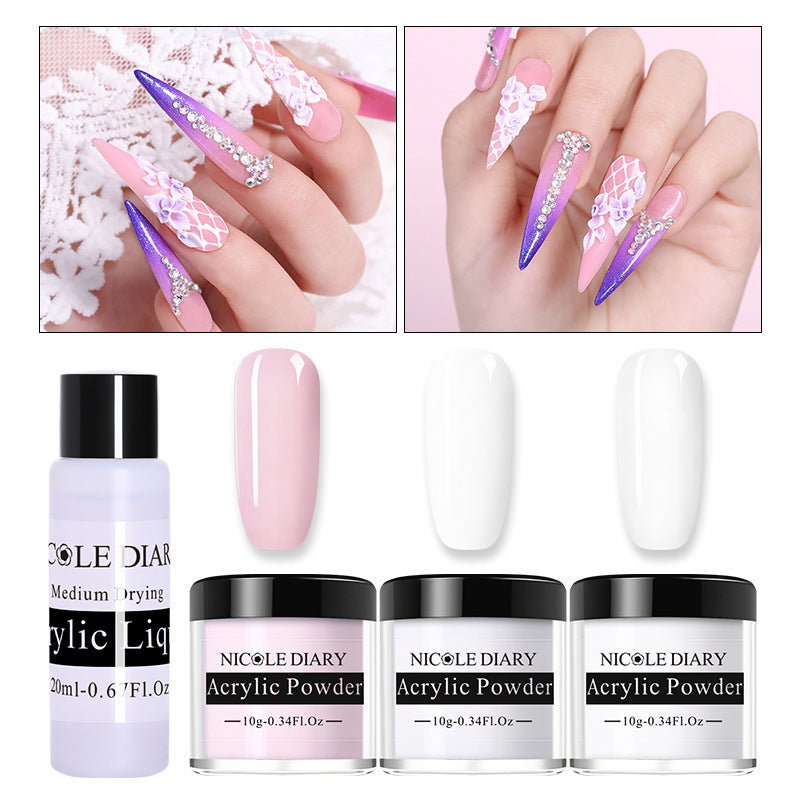 NICOLE DIARY Nail Crystal Carved Pollen