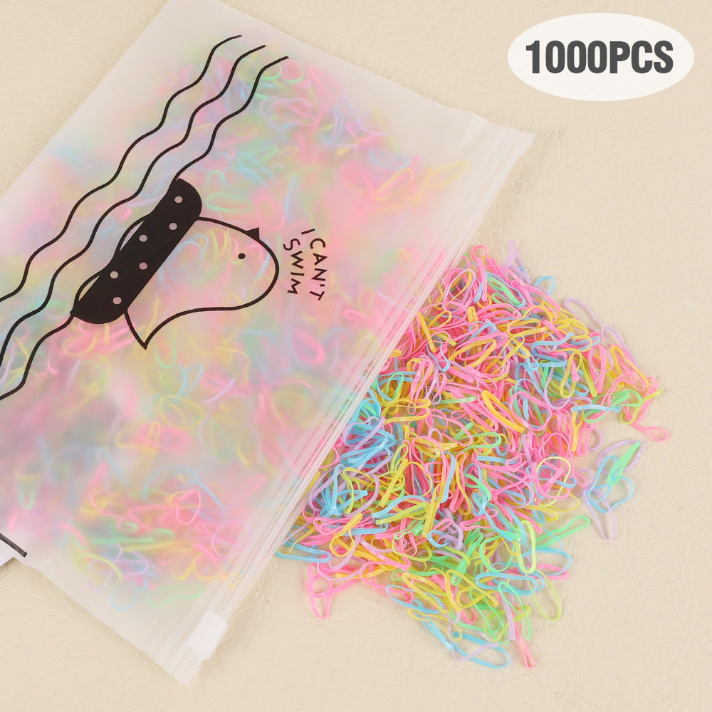 1000 PC Scontinuous Disposable Rubber Bands For Children