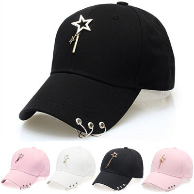 Korean version of solid color fashion personality couple hat