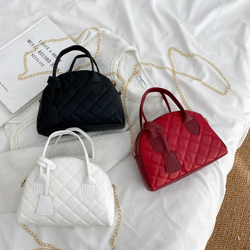Embroidered Shell Bag Mini Diamond