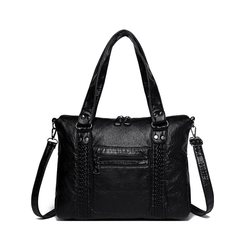 French Retro Motorcycle Shoulder Messenger Bag