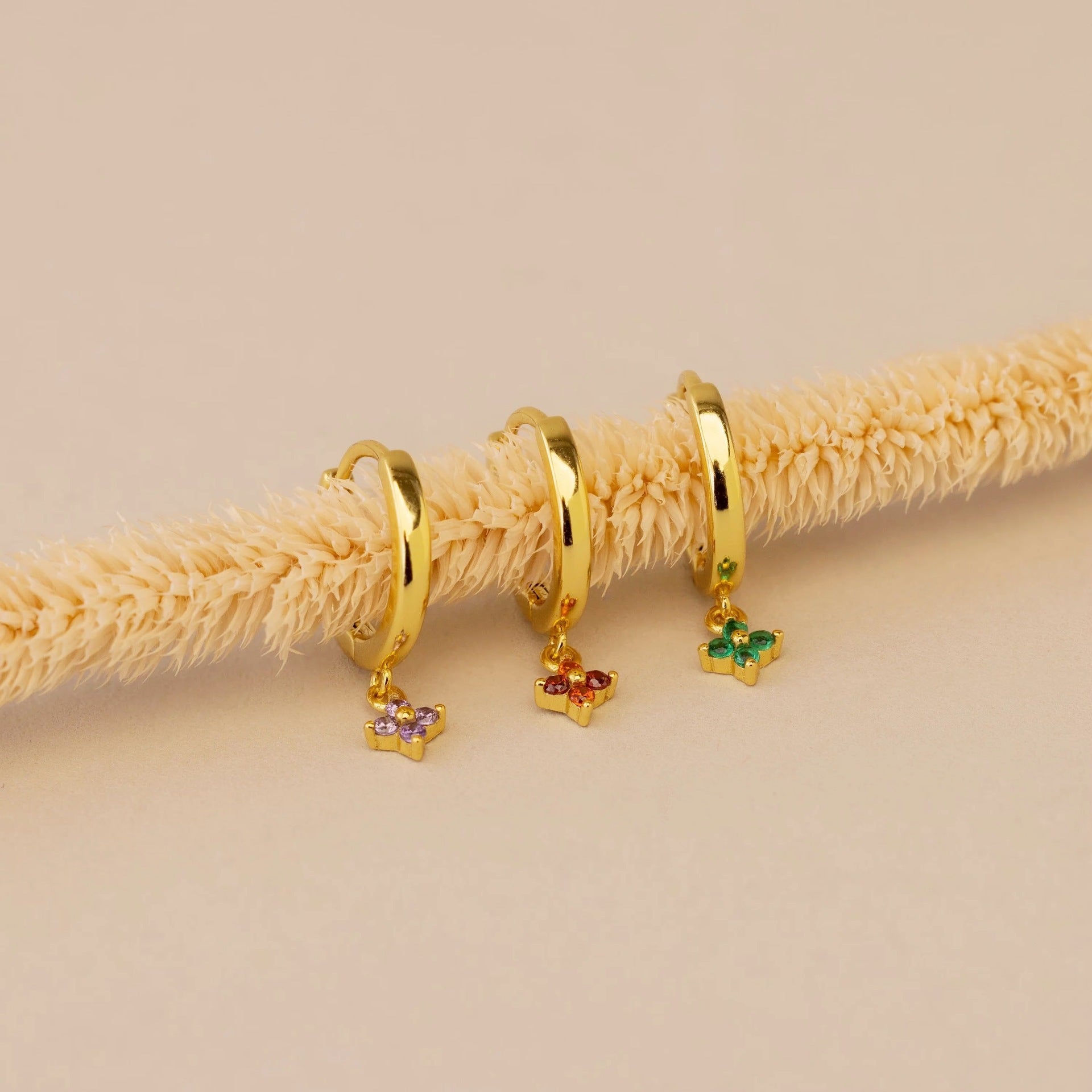 Mei Amethyst Wedding Pendant Geometric Flower Fashion Ornament Women