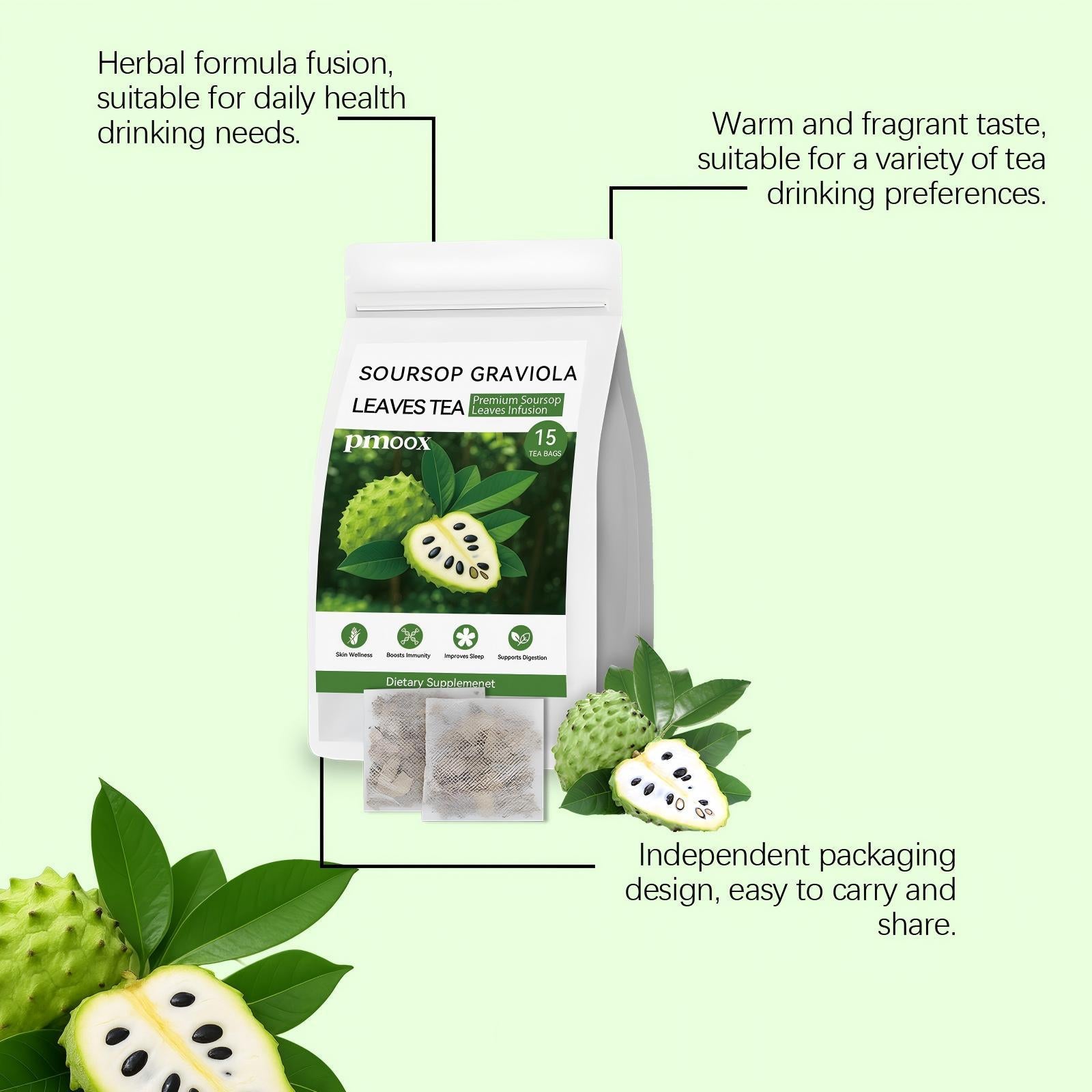 Qingrun Annona Fruit Leaves Herbal Tea