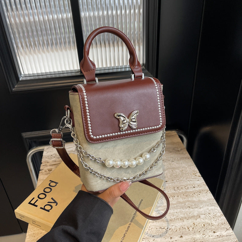 Crossbody Women's Simple Vertical Universal Portable Mini Bag Coin Purse