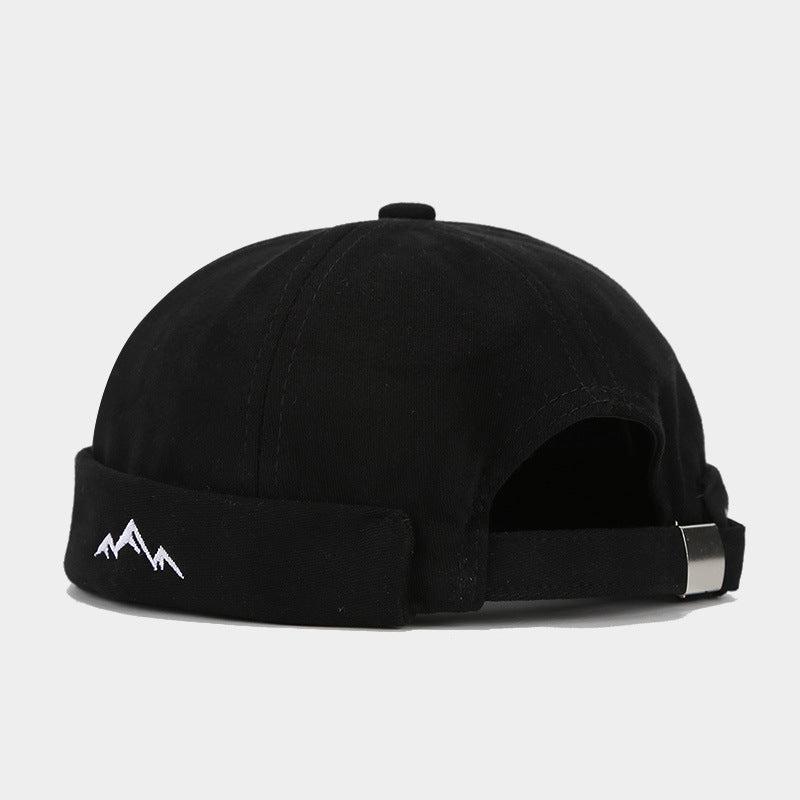 Mountain Peak Embroidery Chinese Landlord Hat Retro Dome Hip-hop Street Dance Cap