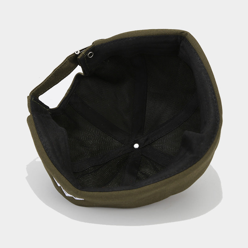 Mountain Peak Embroidery Chinese Landlord Hat Retro Dome Hip-hop Street Dance Cap