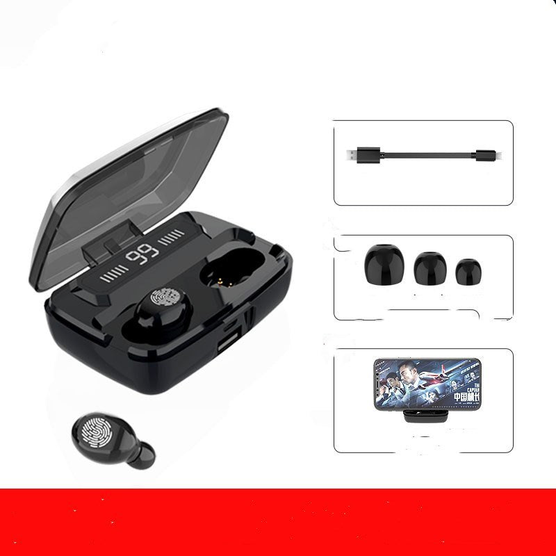 Wireless Bluetooth headset touch in-ear with digital display