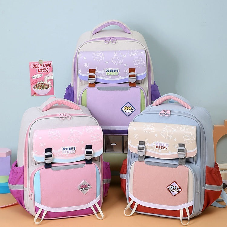 Schoolbag Burden Reduction Spine Protection Lightweight And Large Capacity Backpack