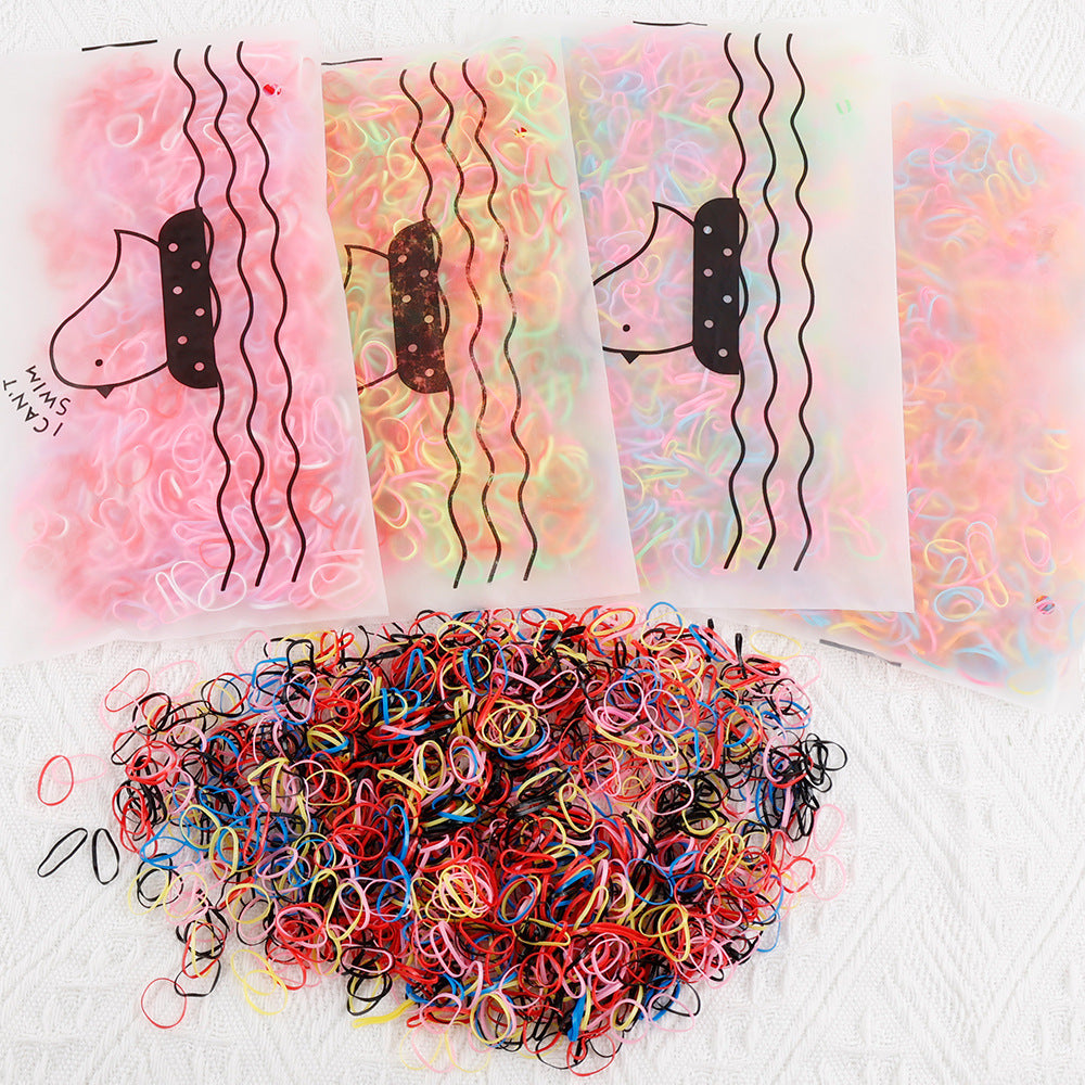 1000 PC Scontinuous Disposable Rubber Bands For Children