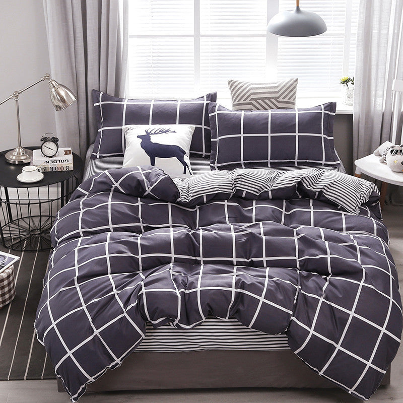 Fashion Household Simple Printing Polyester Bedding