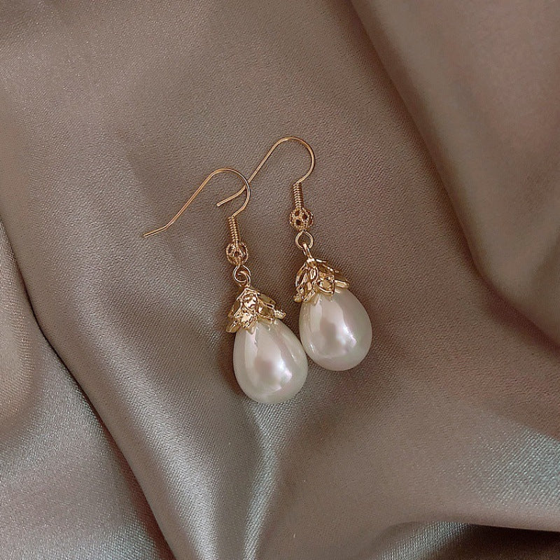Simple Pearl Grace Elegant Long Wild Earrings For Women