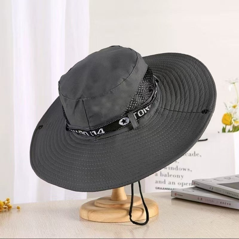 Men's Outdoor Deep Top Big Brim Breathable Sun Hat
