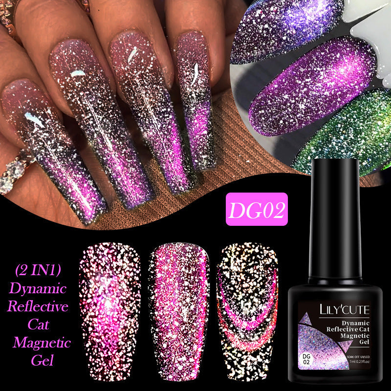 Diamond In The Debris Cat Eye Series Nail Polish Gel