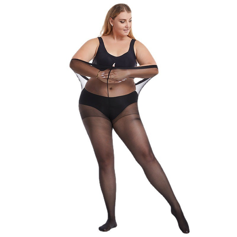 Women's Fashion Simple And Breathable Stretch Thin Super Plus Size Stockings