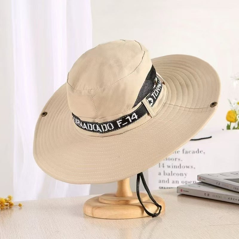 Men's Outdoor Deep Top Big Brim Breathable Sun Hat