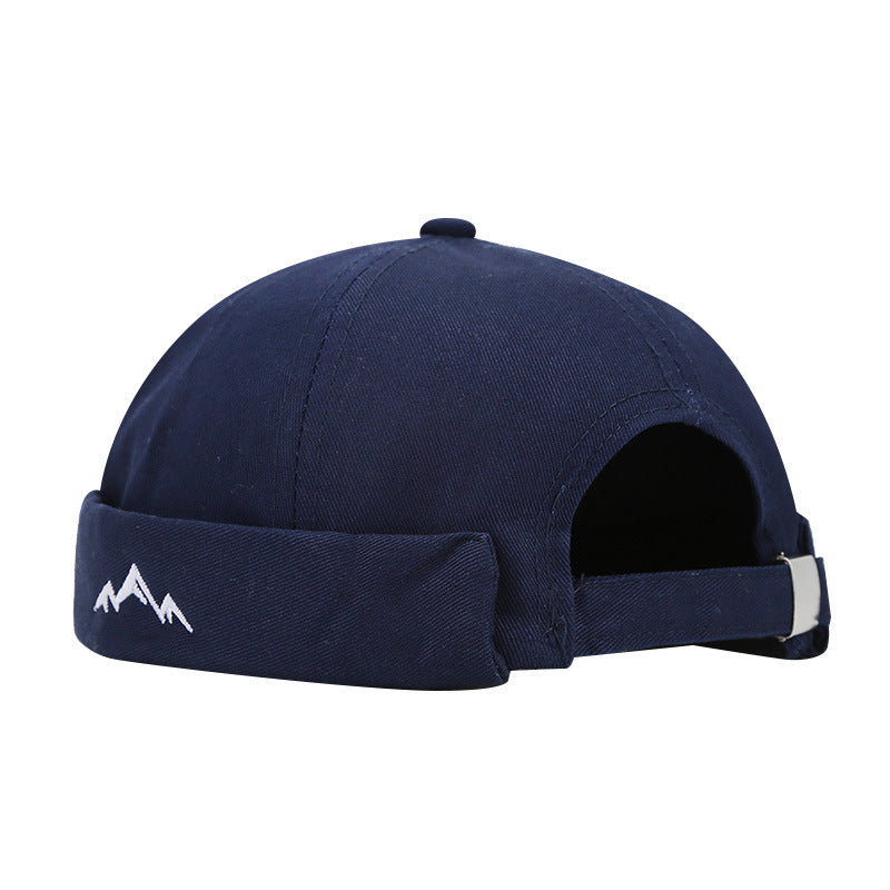 Mountain Peak Embroidery Chinese Landlord Hat Retro Dome Hip-hop Street Dance Cap