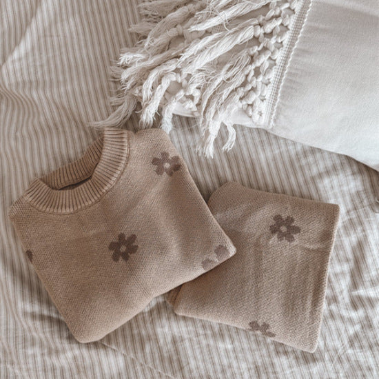 Boys And Girls Fashion Personality Sweater Suit