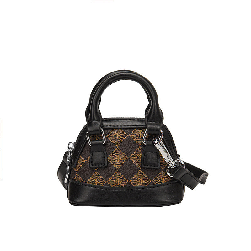 Fashion Color Contrast Coin Purse Mini Western Style Girl's Crossbody Bag