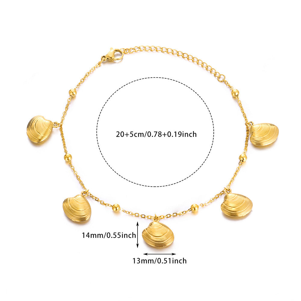 Dolphin Starfish Shell Pendant Ocean Series Anklet