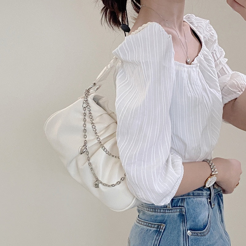 Women's Commute Minimalist Versatile Handheld New Niche Fang Yun Bag