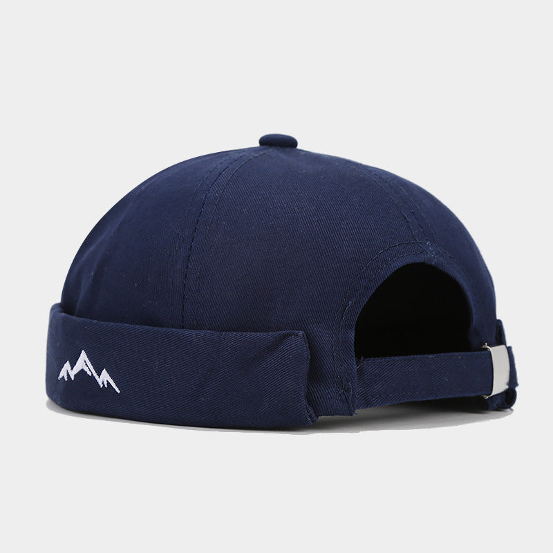 Mountain Peak Embroidery Chinese Landlord Hat Retro Dome Hip-hop Street Dance Cap