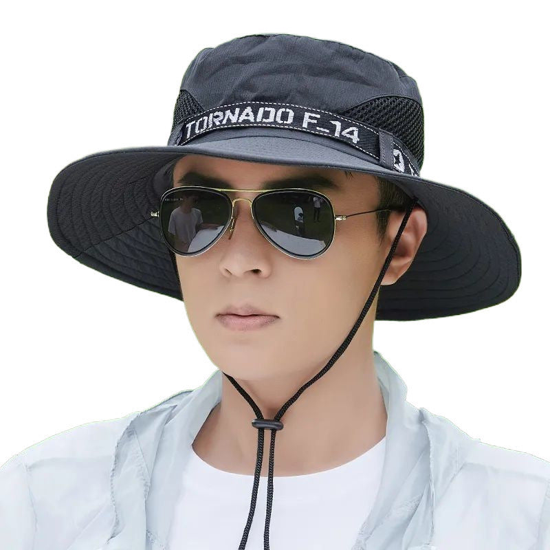 Men's Outdoor Deep Top Big Brim Breathable Sun Hat