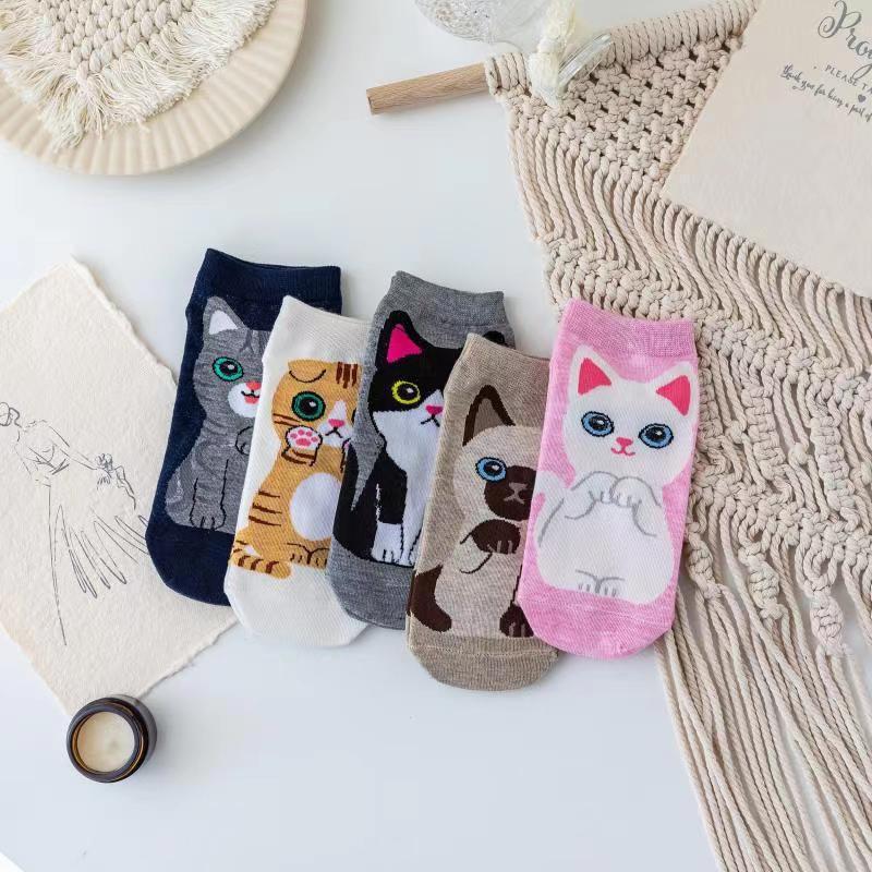 Women's Cotton Tube Socks European And American Girls Ear Socks