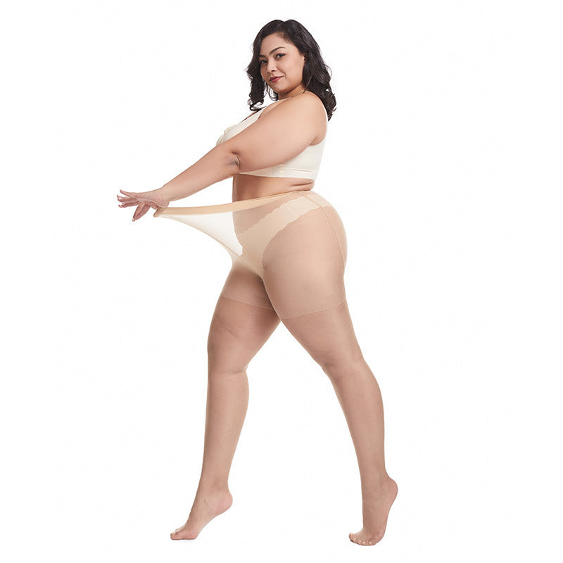 Women's Fashion Simple And Breathable Stretch Thin Super Plus Size Stockings