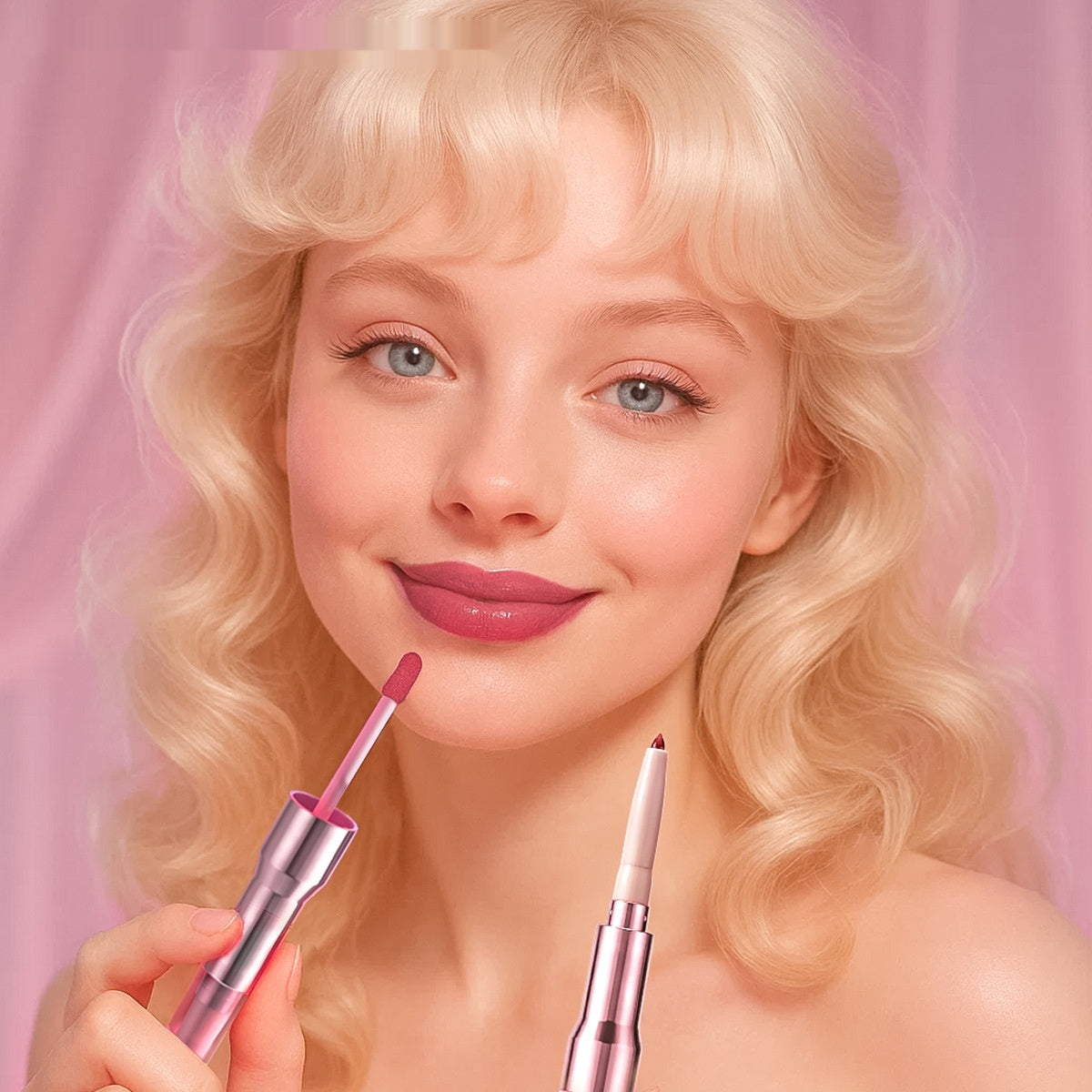 Women's Fashion Two-in-one Multi-Purpose Run Lip Gloss