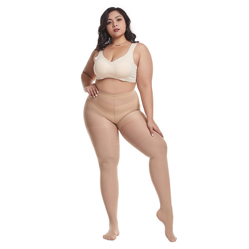 Women's Fashion Simple And Breathable Stretch Thin Super Plus Size Stockings