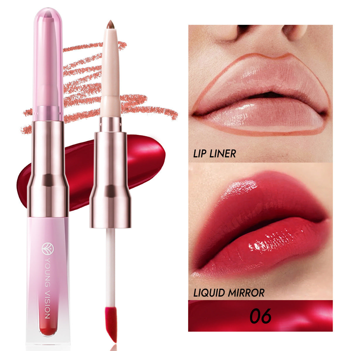 Women's Fashion Two-in-one Multi-Purpose Run Lip Gloss