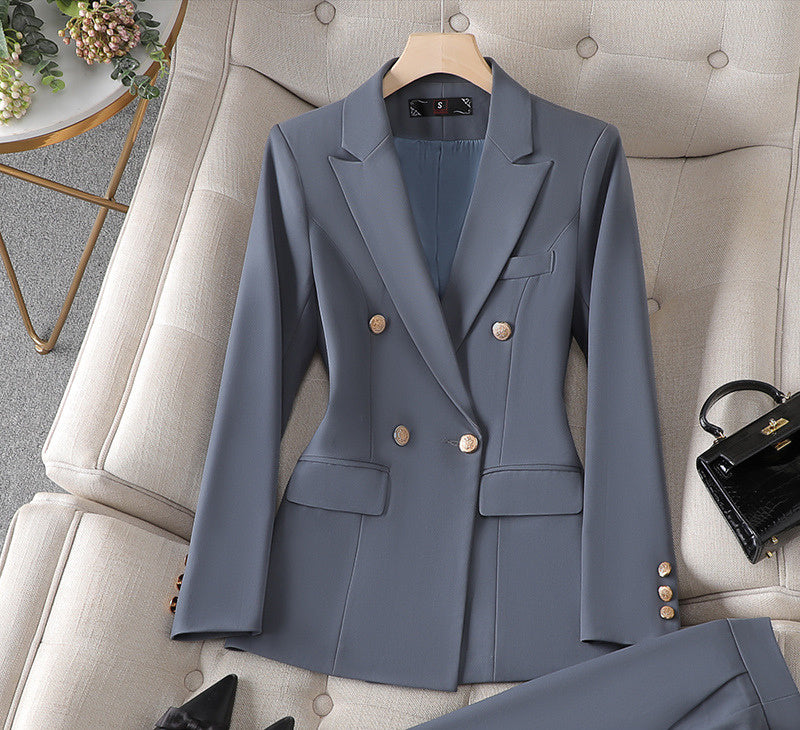 Women's Suit Jacket Bell-bottom Pants Business Suit