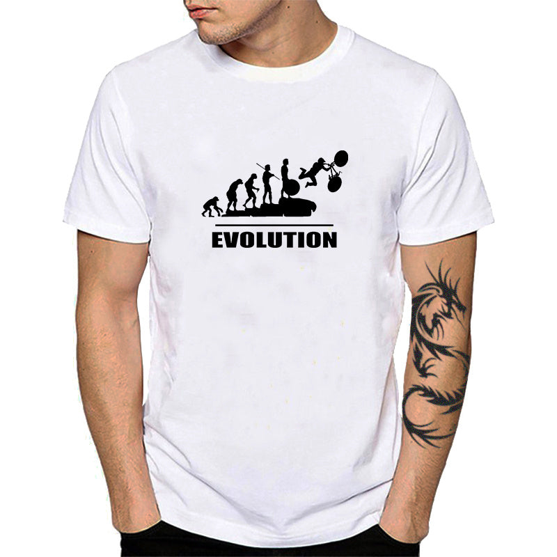 Round neck short sleeve T-shirt