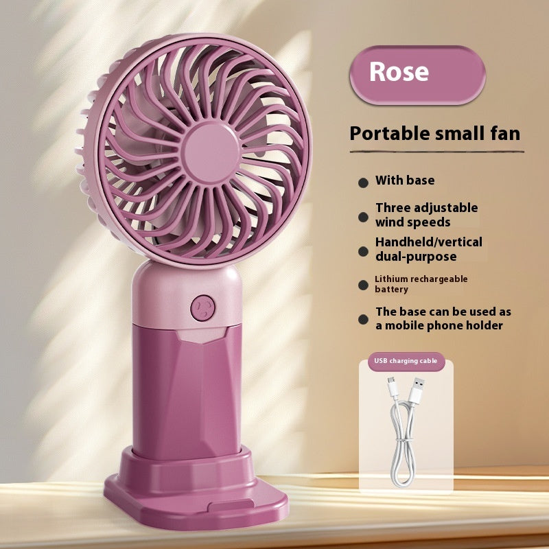 Rechargeable Handheld Desktop Portable Little Fan USB Electric Fan