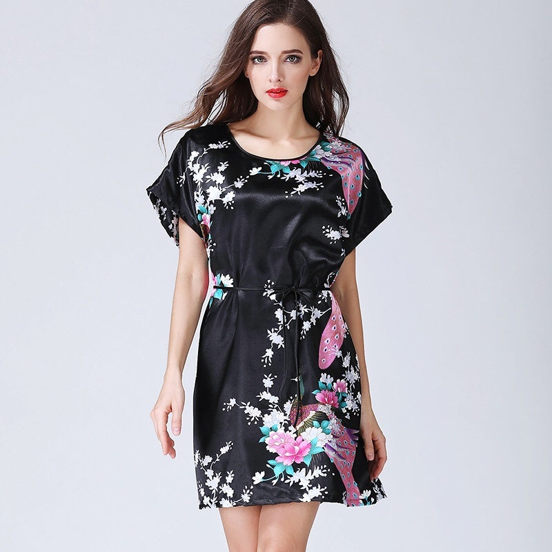 Women's Thin-strap Plus Fat Silk Pajamas