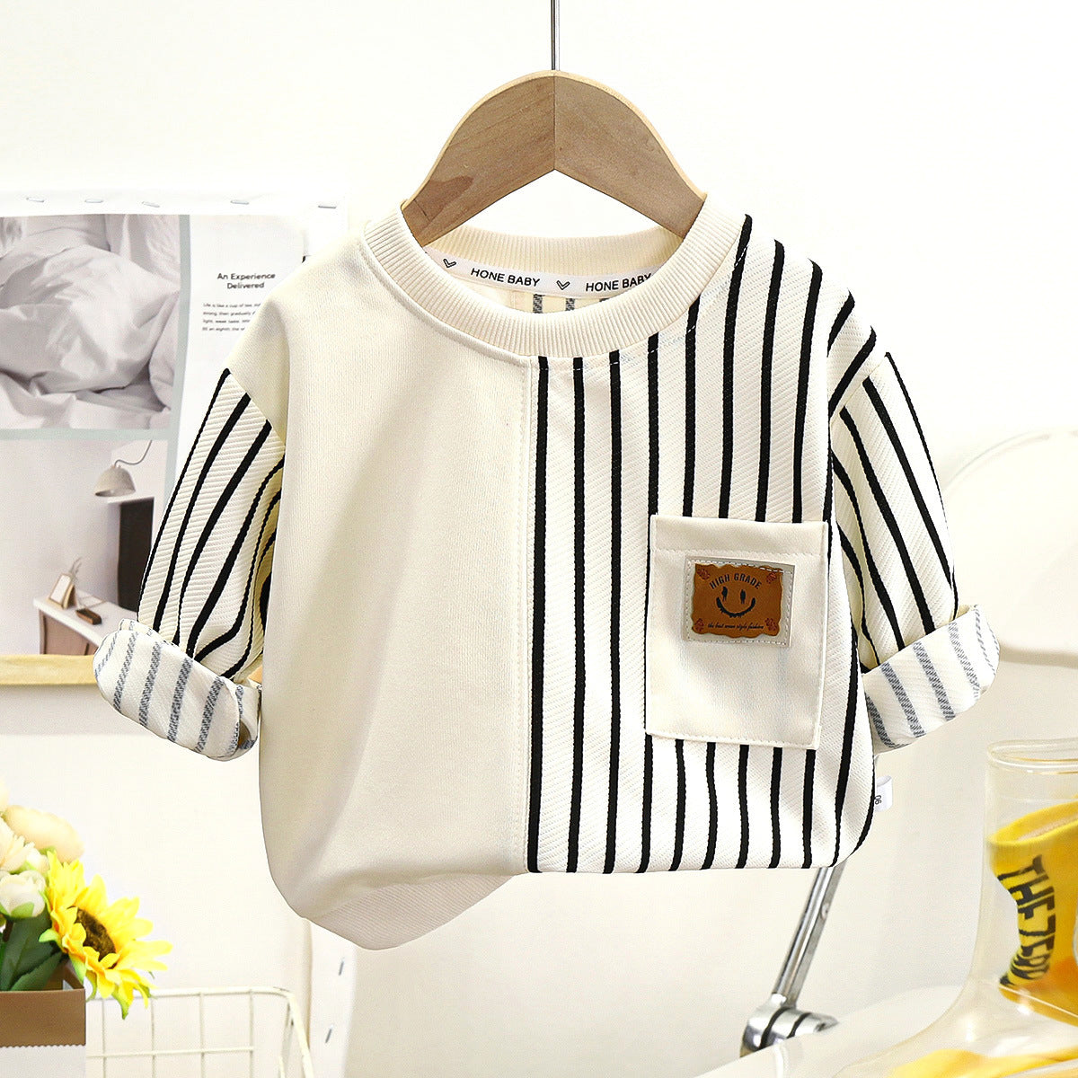 Round Neck Long-sleeved Sweater For Boys And Girls