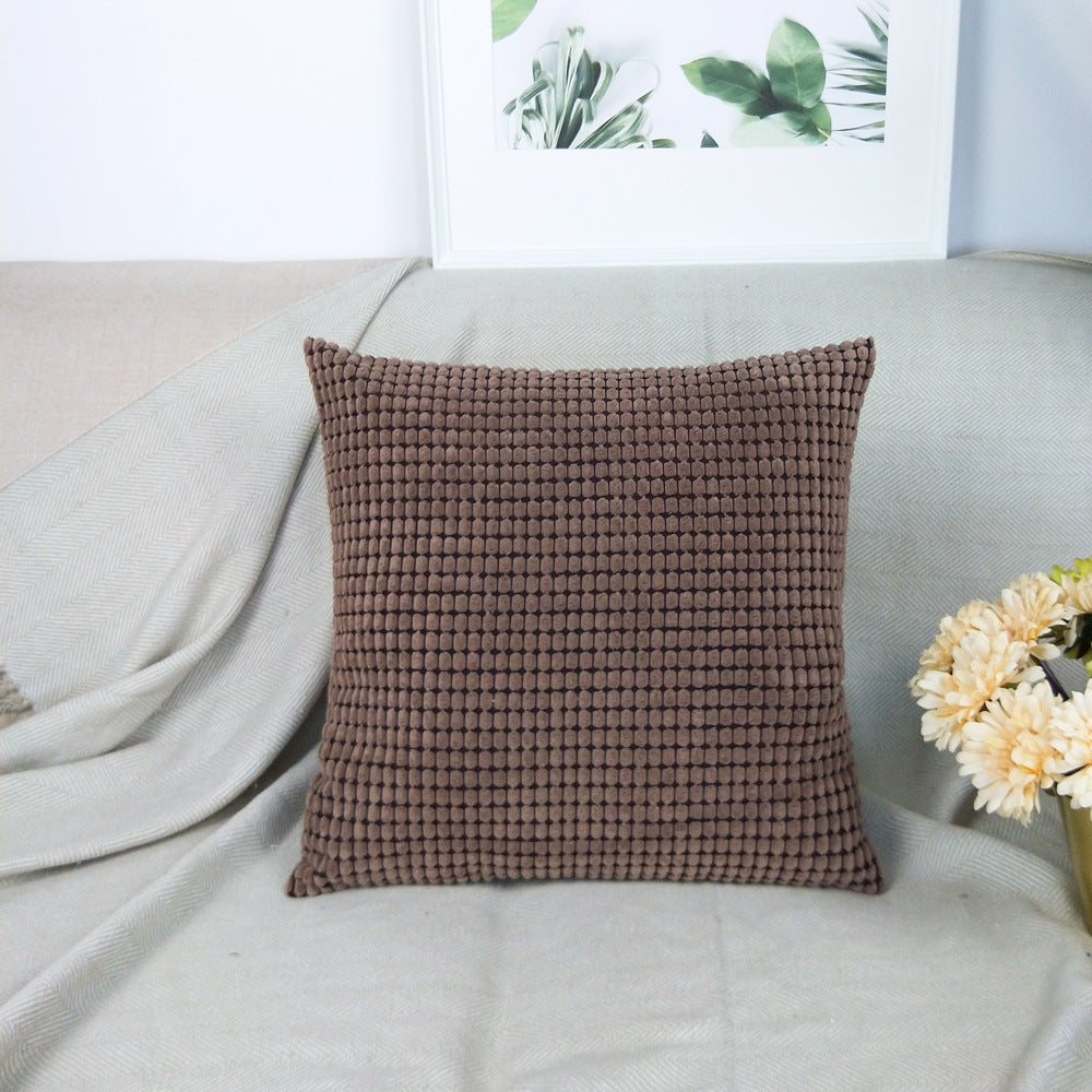 Corn Kernels Pillowcase Nordic Ins Style Solid Color Home Without Core