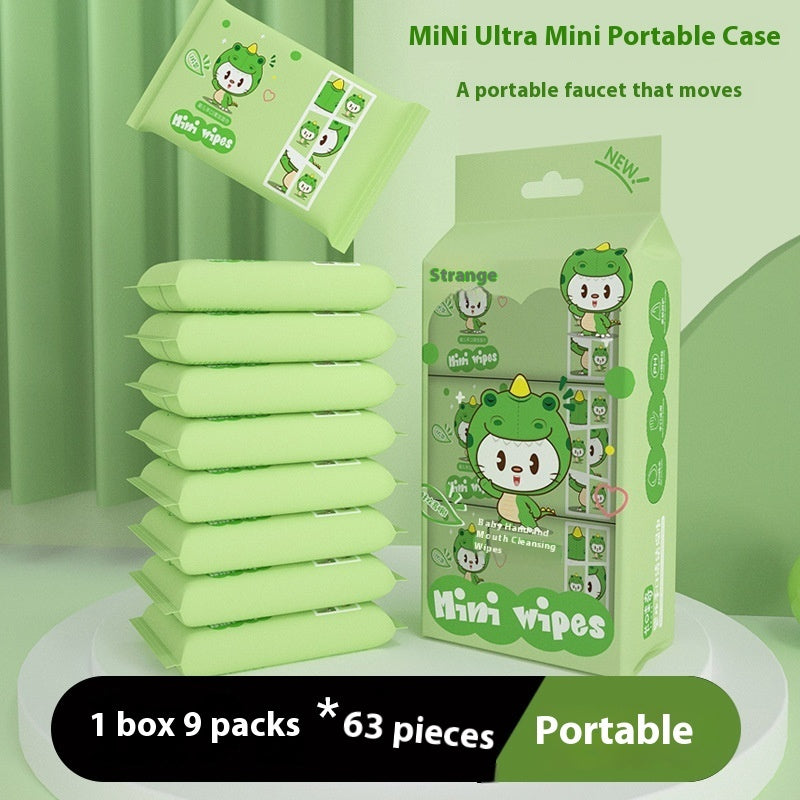 Super Mini Small Bag Portable Baby Student Children Wet Tissue