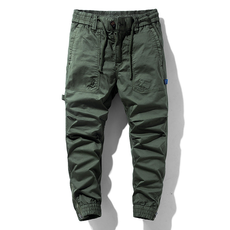 Workwear With Pocket Trousers Men's Loose Wide Trousers