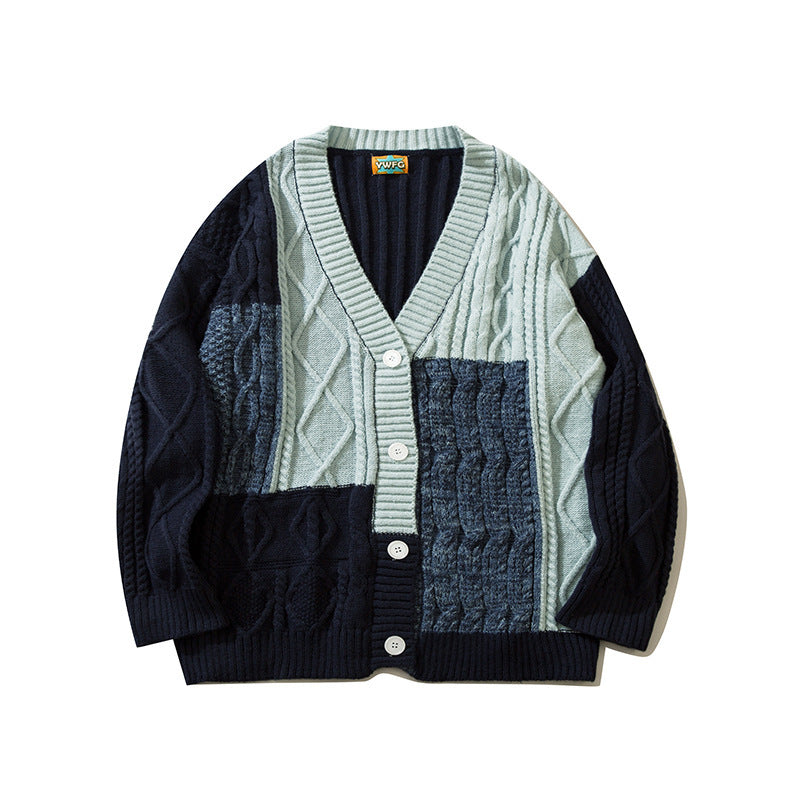 Men's Autumn And Winter New Knitting Cardigan Sweater