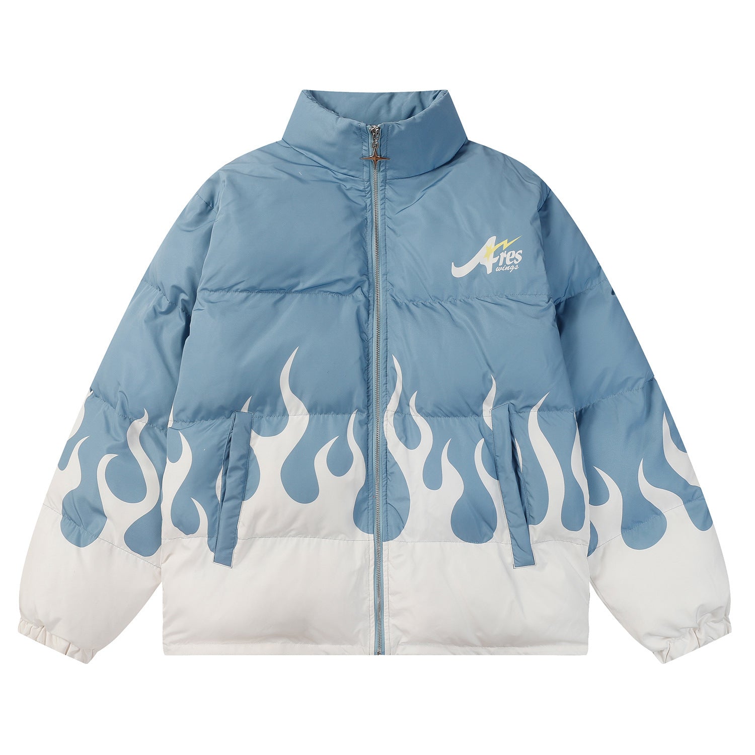 Retro Flame Loose Winter Couple Thickened Cotton-padded Coat