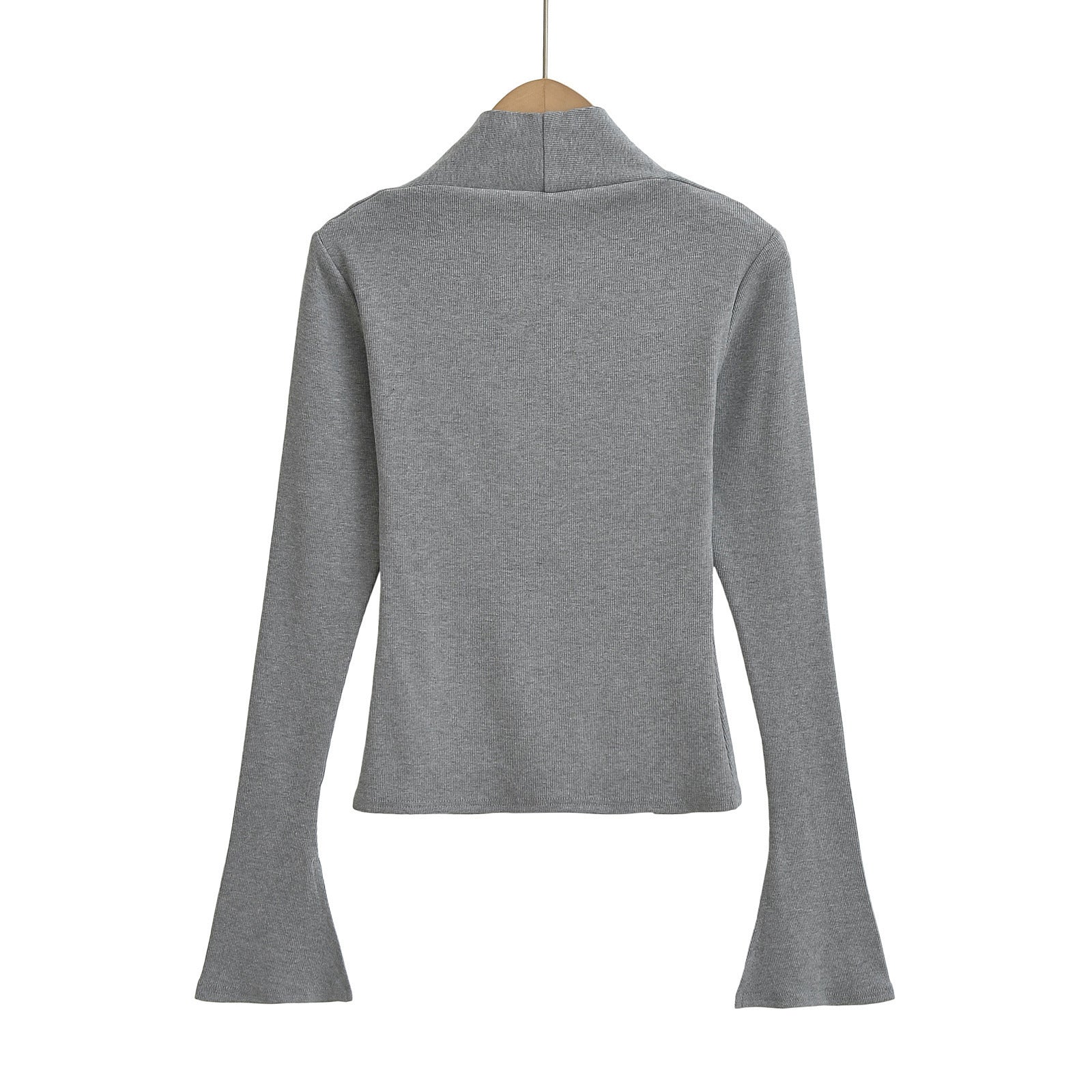 Women's Bottoming Shirt Sexy Slim Flared Long Sleeve