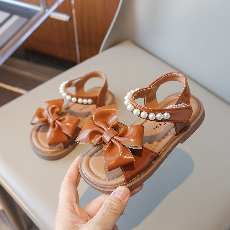 Girls' Fashion Bowknot Soft-soled Toddler Shoes
