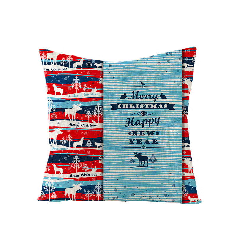 Cartoon Digital Printing Christmas Pillowcase